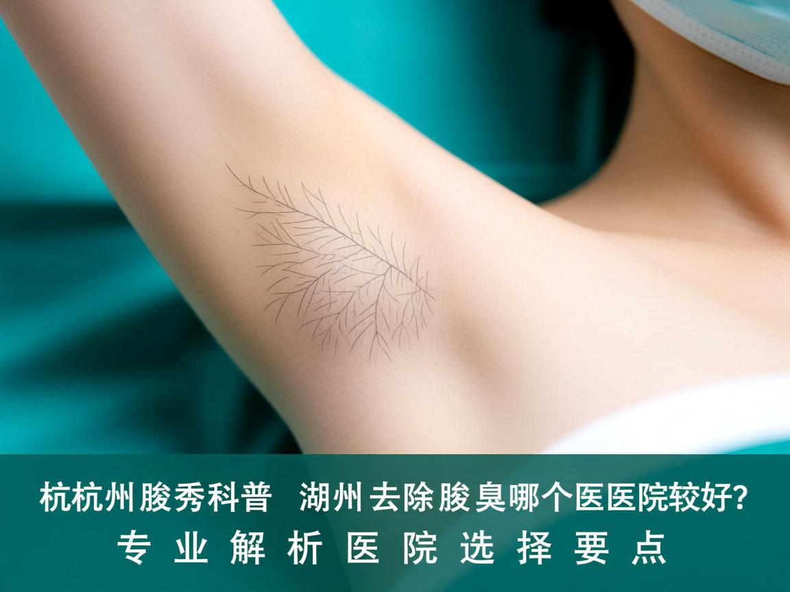 杭州腋秀科普，湖州去除腋臭哪个医院较好？专业解析医院选择要点