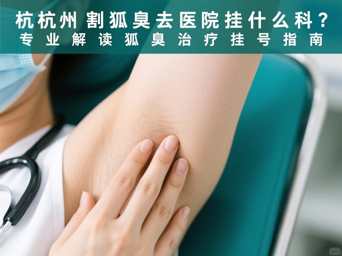 杭州割狐臭去医院挂什么科？专业解读狐臭治疗挂号指南