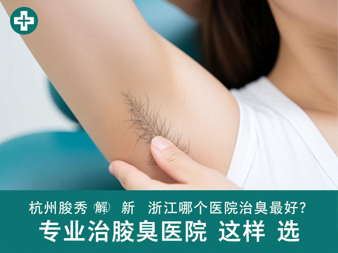 杭州腋秀解析，浙江哪个医院治腋臭最好？专业治腋臭医院这样选