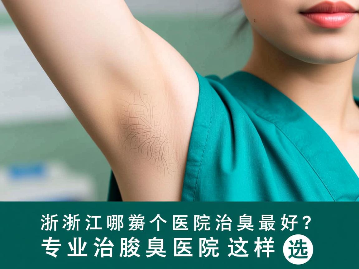 杭州腋秀解析，浙江哪个医院治腋臭最好？专业治腋臭医院这样选