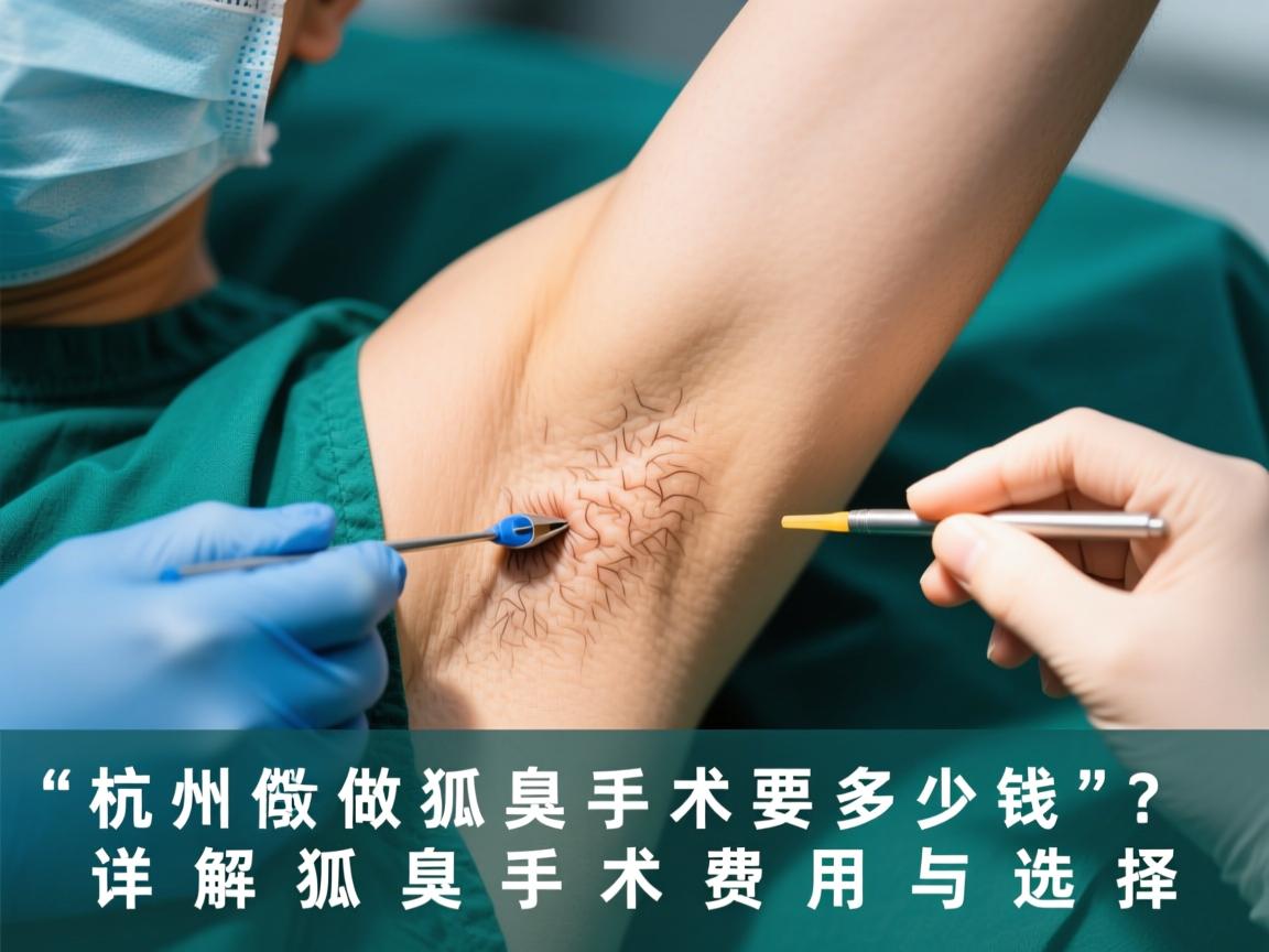 杭州做狐臭手术要多少钱？详解狐臭手术费用与选择