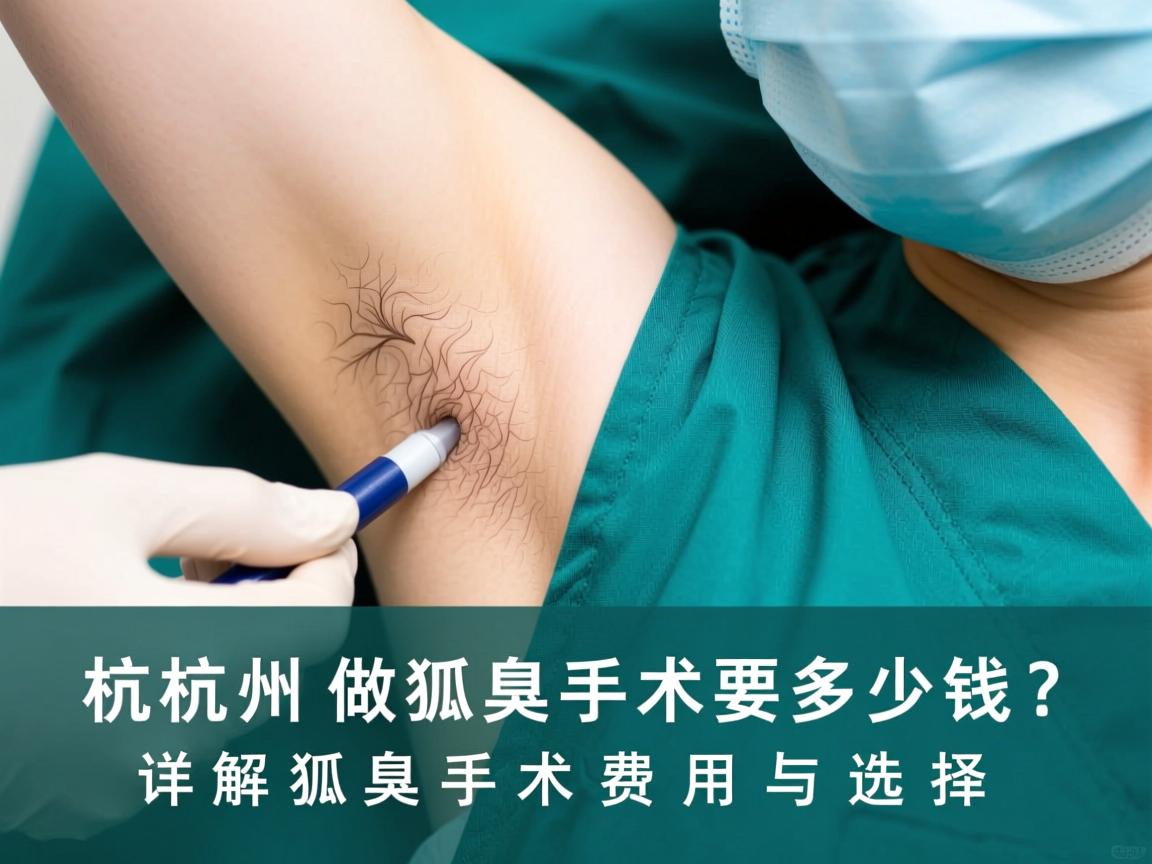 杭州做狐臭手术要多少钱？详解狐臭手术费用与选择