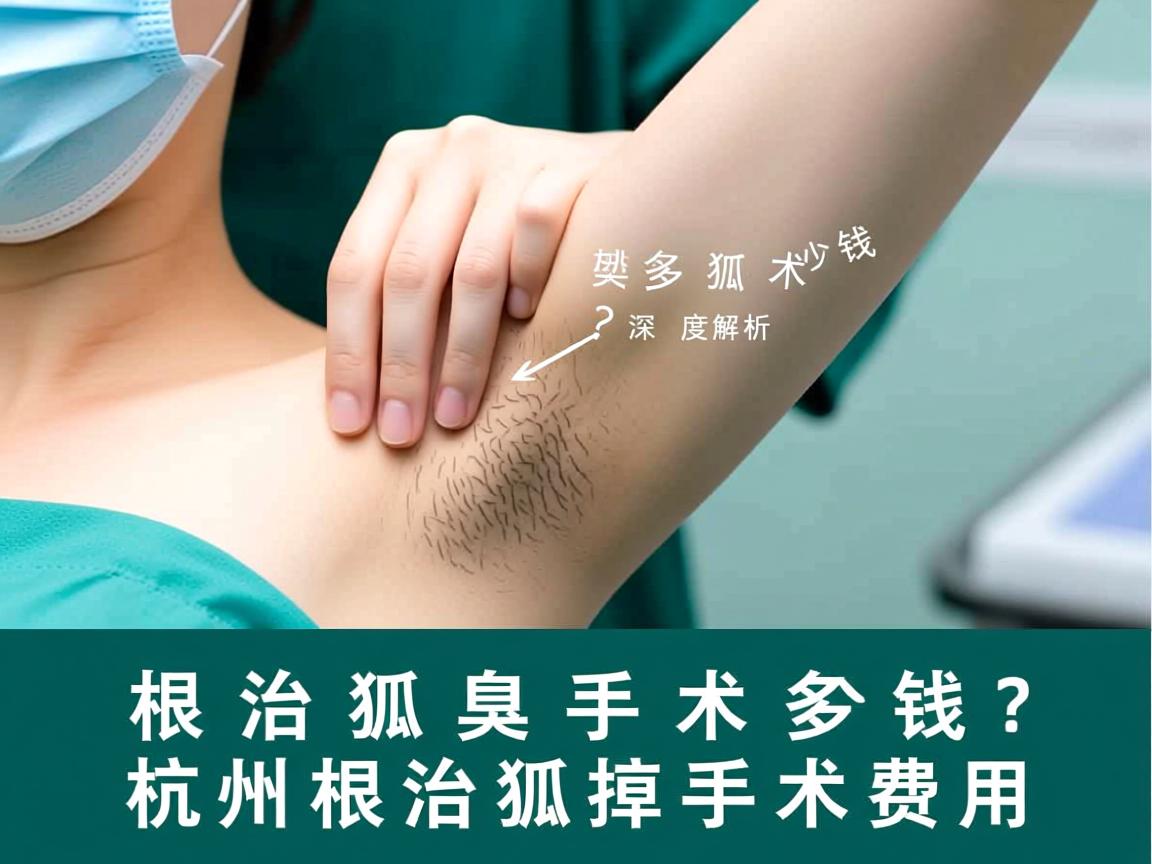 根治狐臭手术多少钱？深度解析杭州根治狐臭手术费用