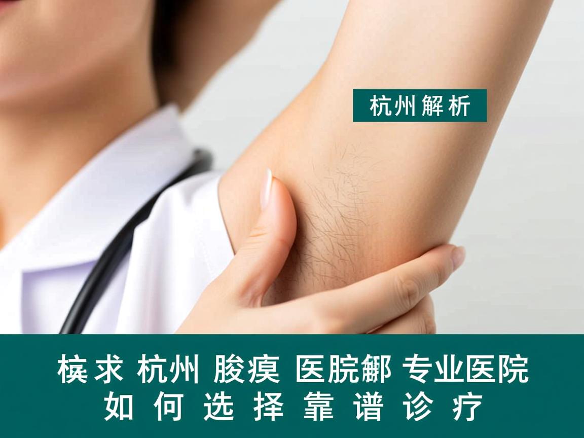 杭州腋臭医院专业解析，杭州腋臭医院如何选择靠谱诊疗
