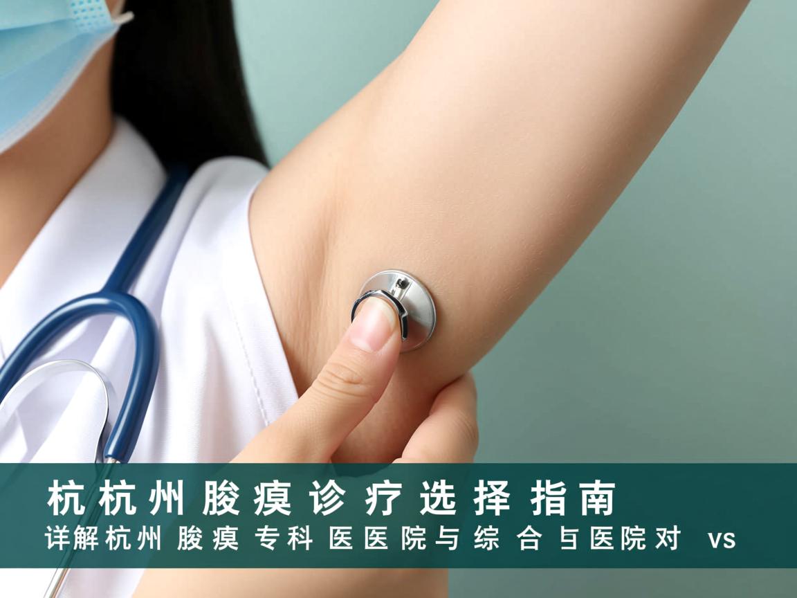杭州腋臭诊疗选择指南，详解杭州腋臭专科医院与综合医院对比