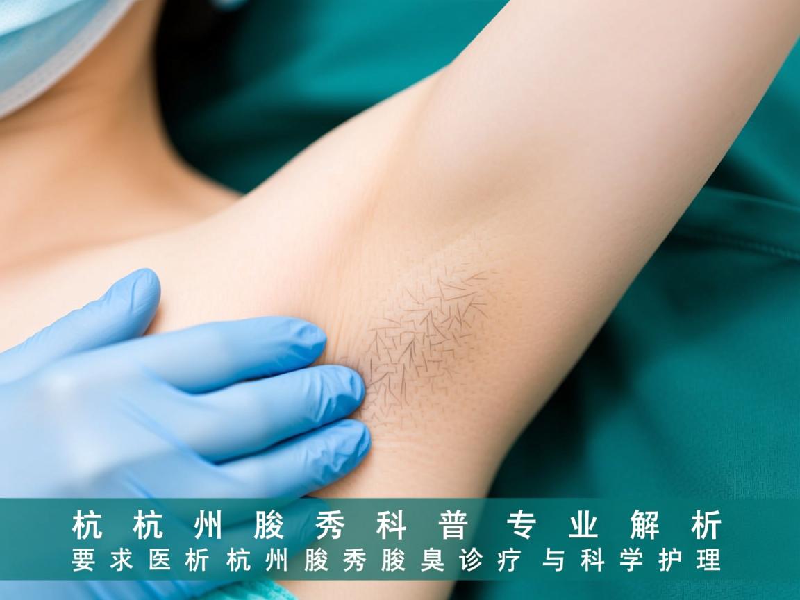 杭州腋秀科普，专业解析杭州腋秀腋臭诊疗与科学护理