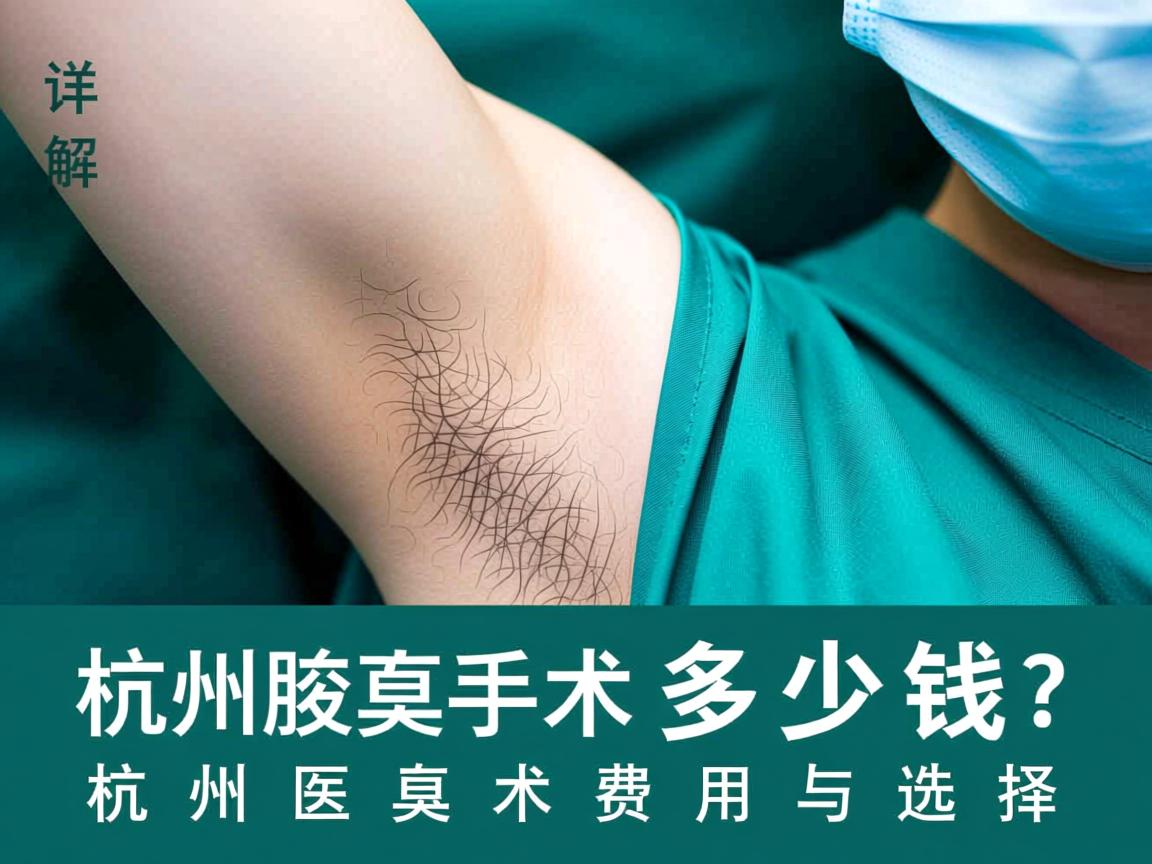 杭州腋臭手术多少钱？详解杭州腋臭手术费用与选择