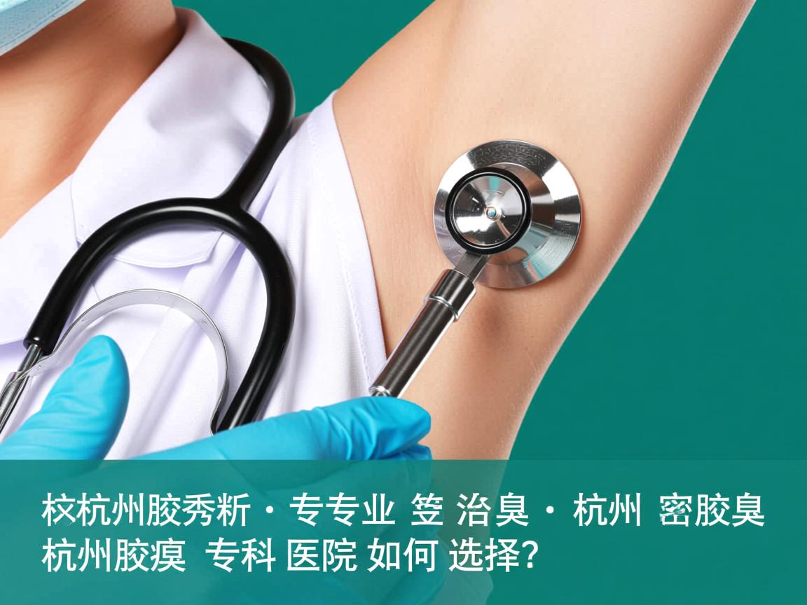 杭州腋秀解析，专业治腋臭，杭州腋臭专科医院如何选择？