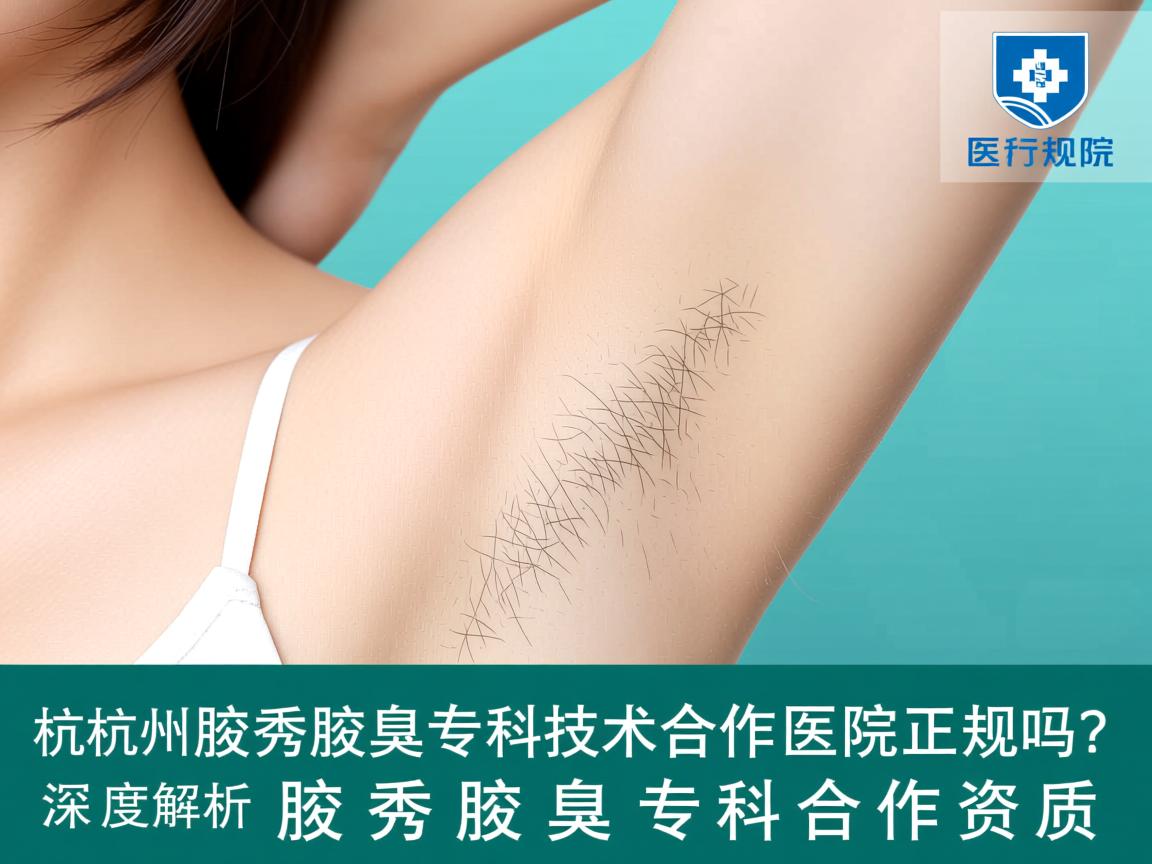 杭州腋秀腋臭专科技术合作医院正规吗？深度解析腋秀腋臭专科合作资质