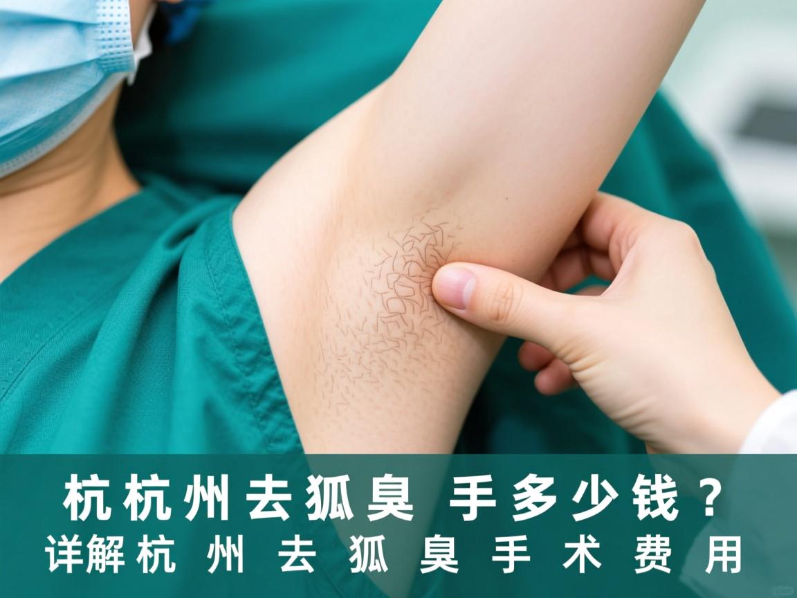 杭州去狐臭手术多少钱？详解杭州去狐臭手术费用