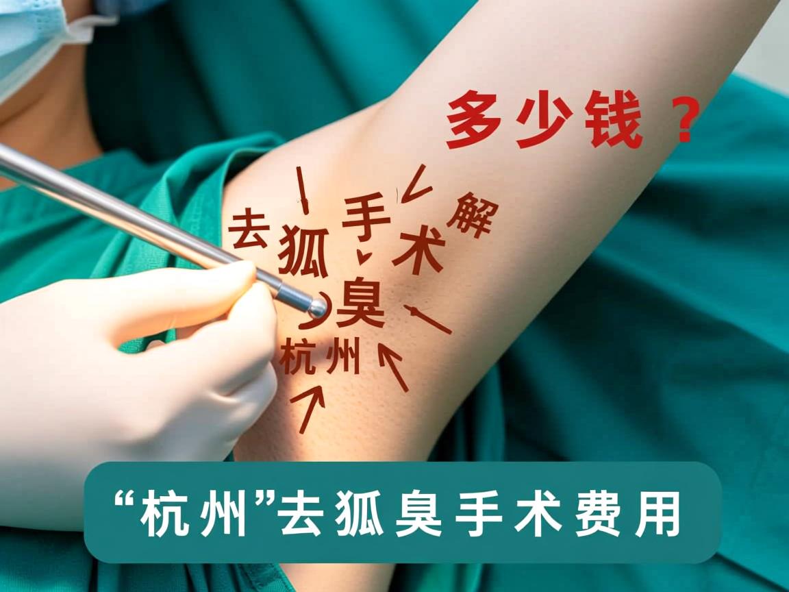 杭州去狐臭手术多少钱？详解杭州去狐臭手术费用