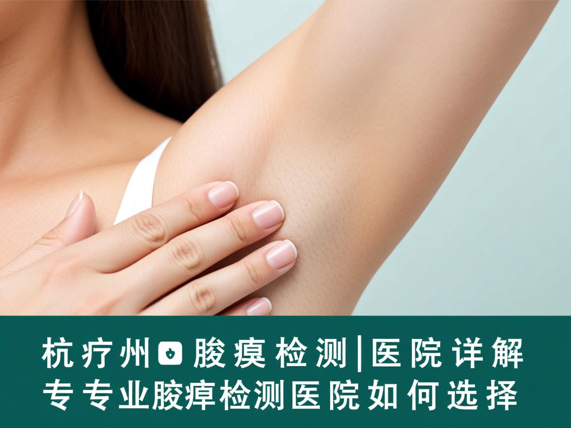 杭州腋臭检测医院详解，专业腋臭检测医院如何选择