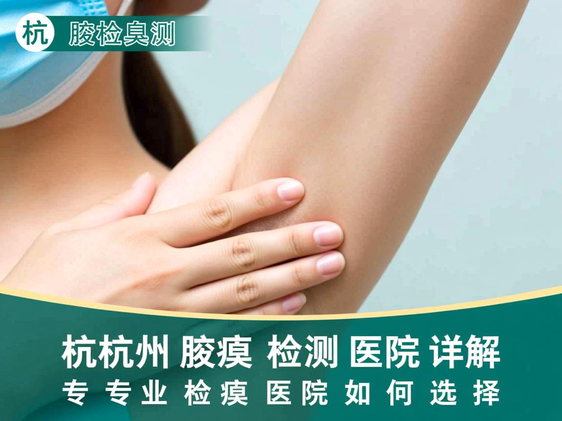 杭州腋臭检测医院详解，专业腋臭检测医院如何选择