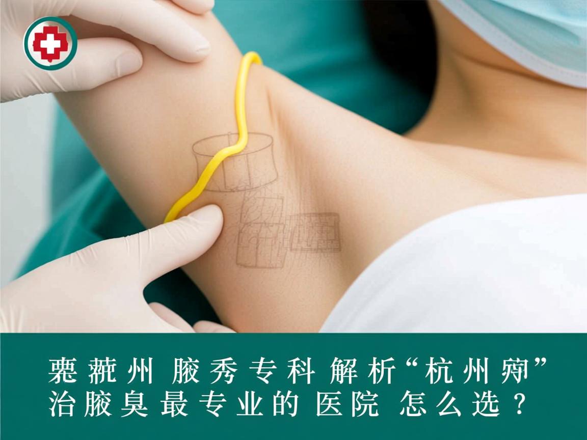 杭州腋秀专科解析，杭州治腋臭最专业的医院怎么选？