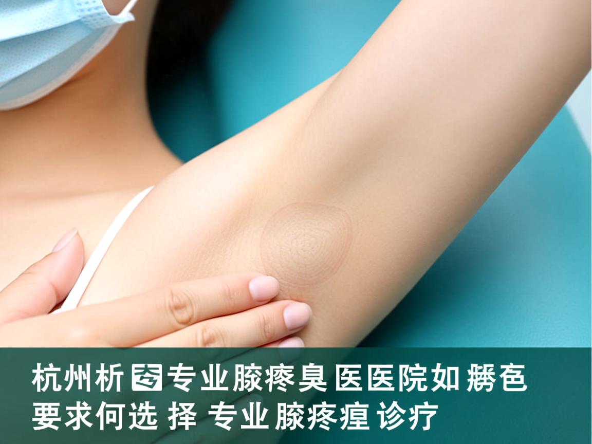 杭州腋秀解析，杭州专业腋臭医院如何选择专业腋臭诊疗