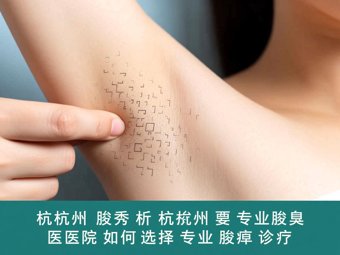 杭州腋秀解析，杭州专业腋臭医院如何选择专业腋臭诊疗