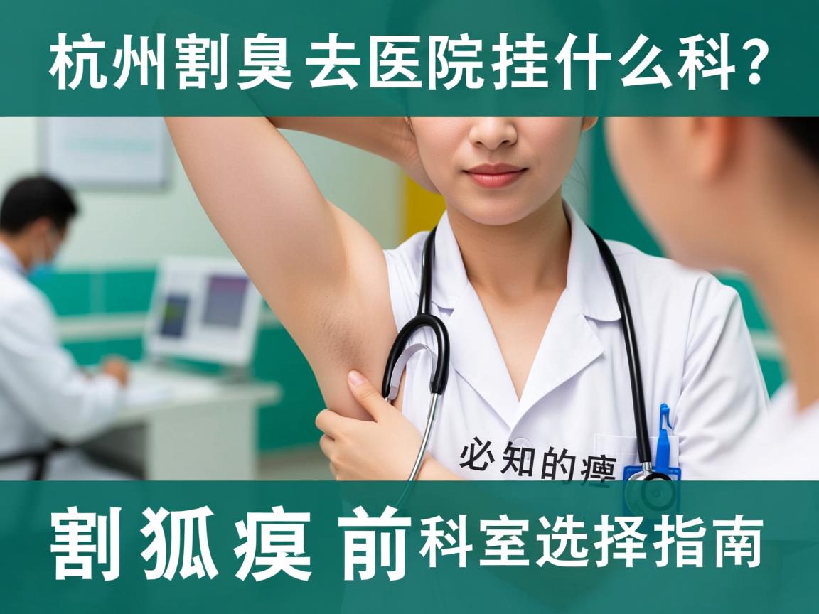 杭州割狐臭去医院挂什么科？割狐臭前必知的科室选择指南