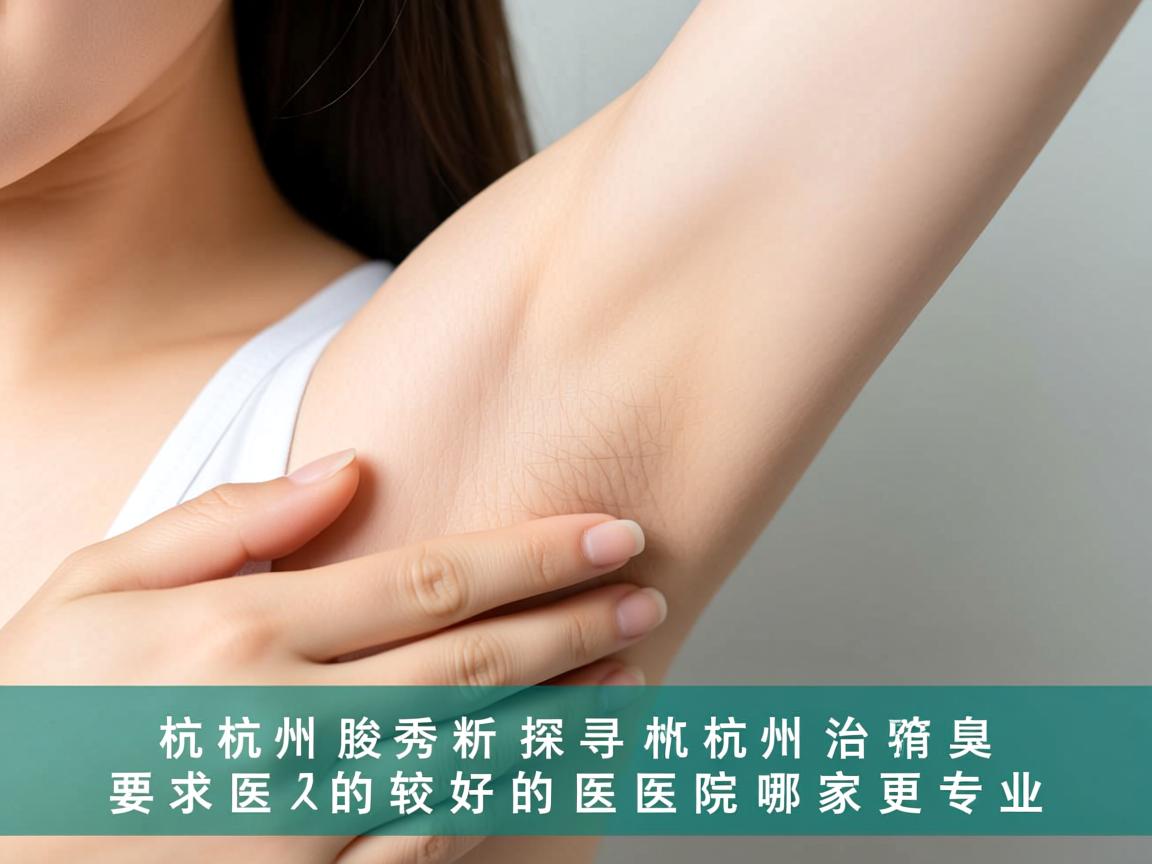 杭州腋秀解析，探寻杭州治腋臭较好的医院哪家更专业