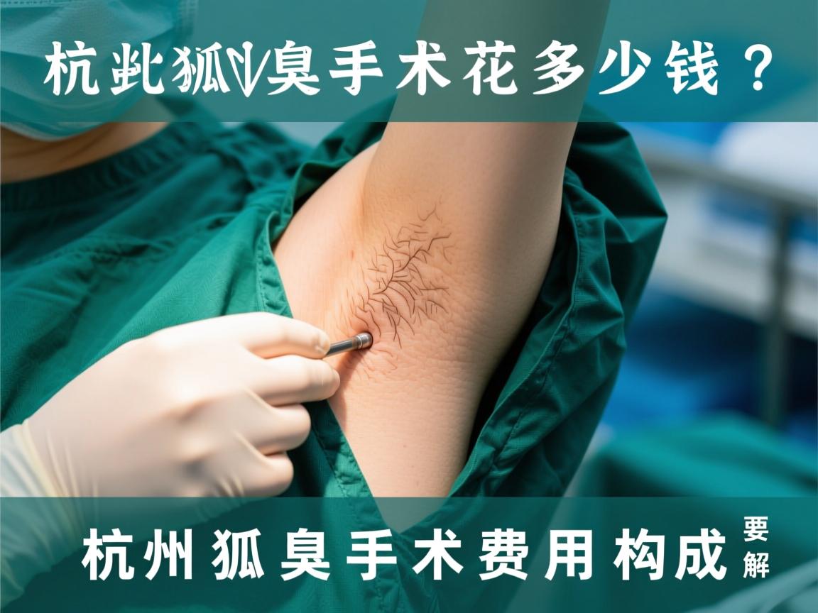 杭州狐臭手术花多少钱？详解杭州狐臭手术费用构成
