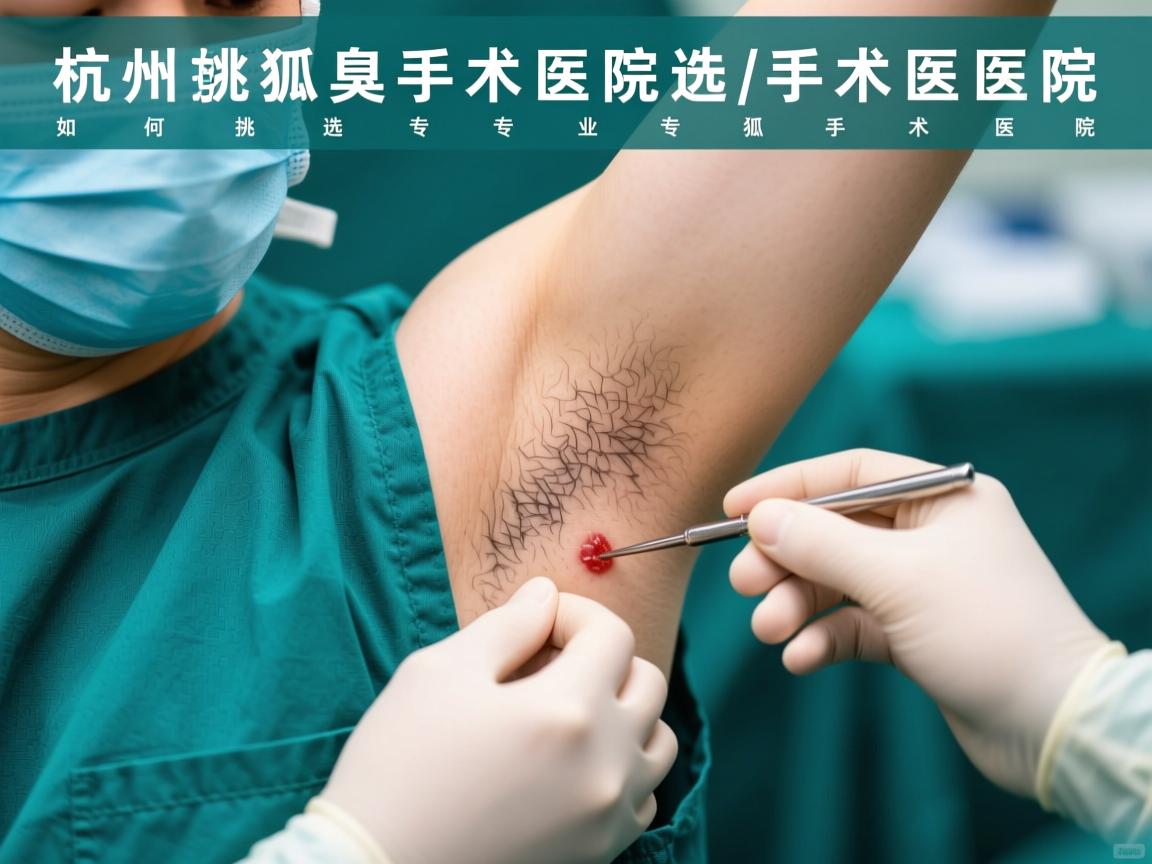 杭州狐臭手术医院选择指南，如何挑选专业的狐臭手术医院