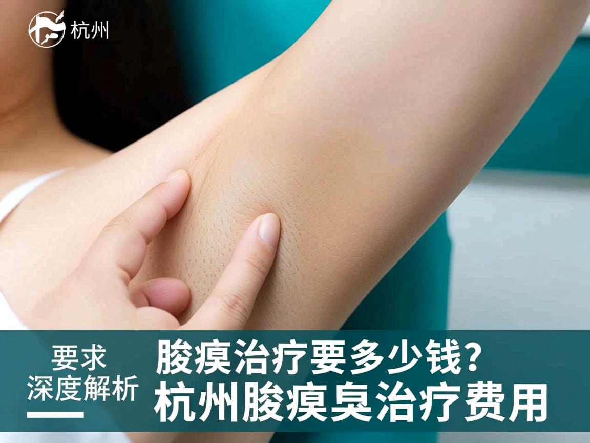 杭州腋臭治疗要多少钱？深度解析杭州腋臭治疗费用