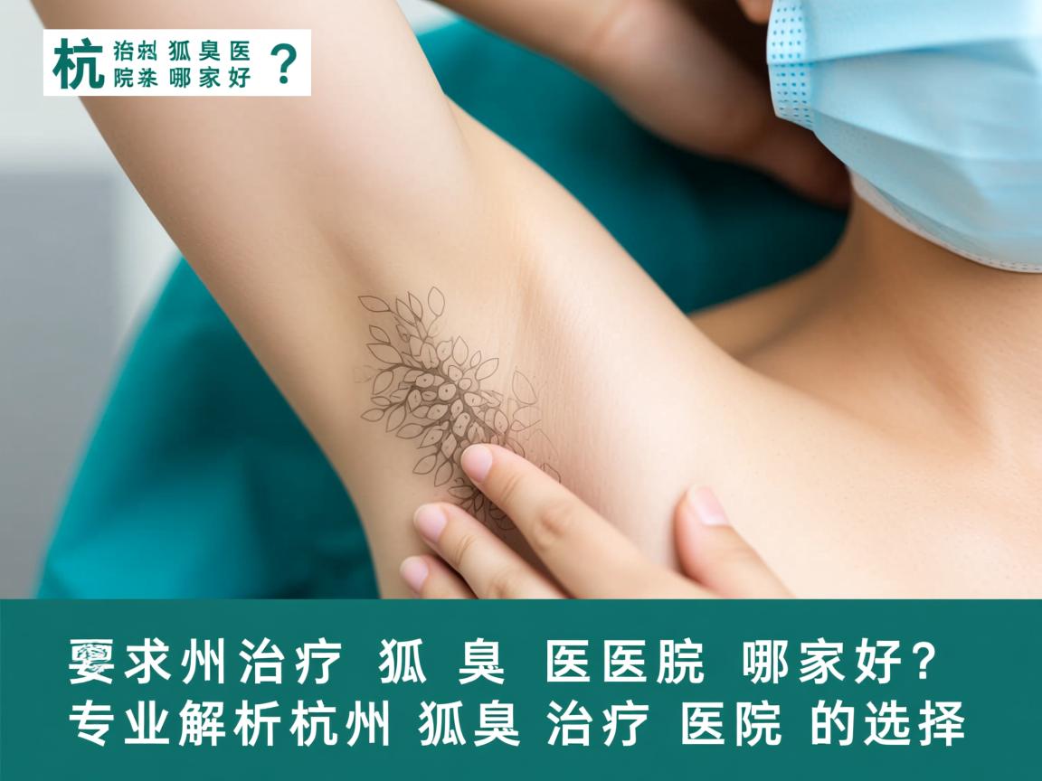杭州治疗狐臭医院哪家好？专业解析杭州狐臭治疗医院的选择