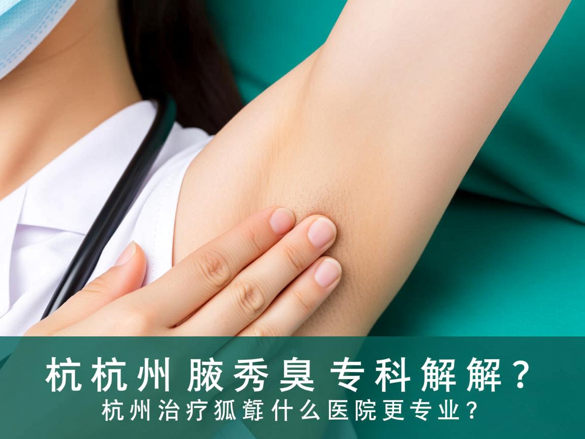 杭州腋秀腋臭专科解析，杭州治疗狐臭什么医院更专业？