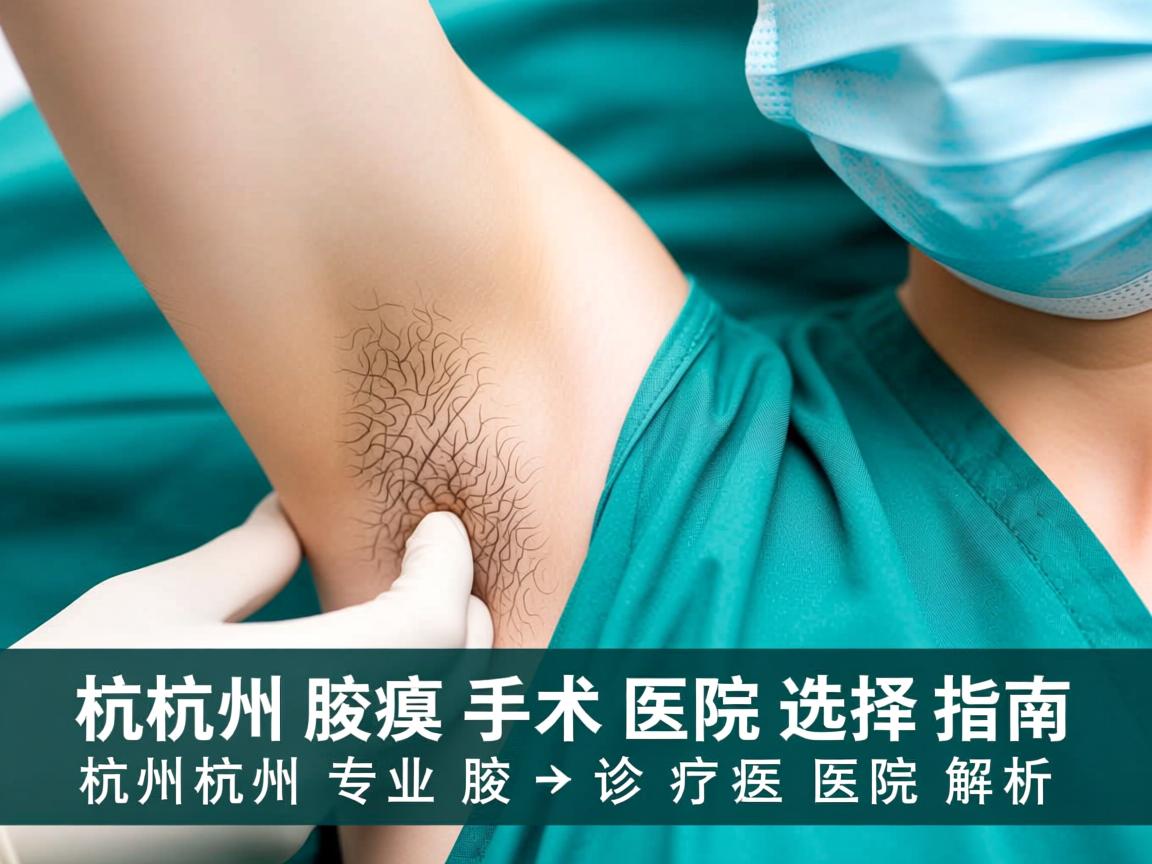 杭州腋臭手术医院选择指南，杭州专业腋臭诊疗医院解析