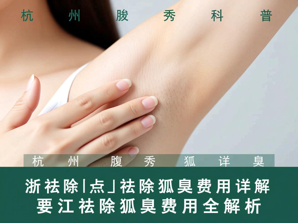 杭州腋秀科普，祛除狐臭费用详解，浙江祛除狐臭费用全解析