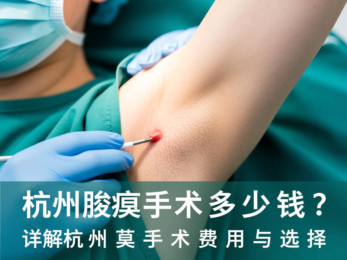 杭州腋臭手术多少钱？详解杭州腋臭手术费用与选择