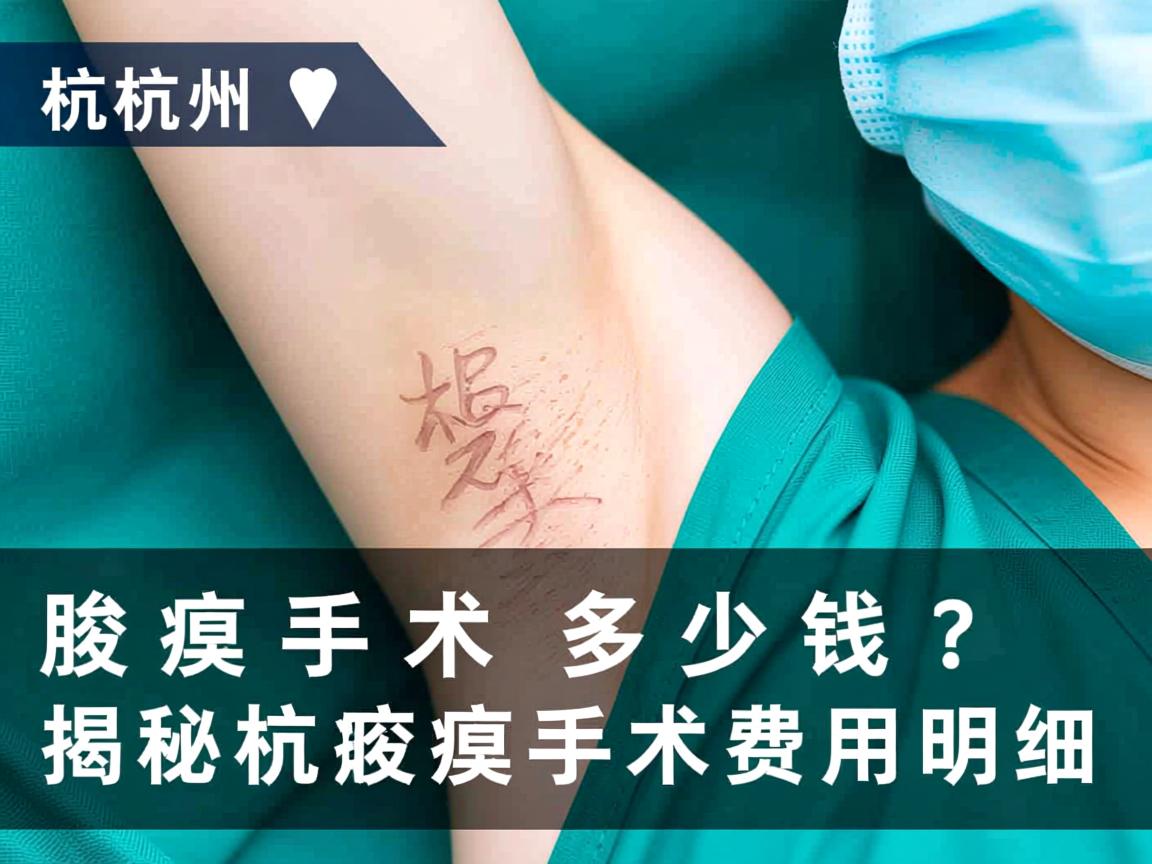 杭州腋臭手术多少钱？揭秘杭州腋臭手术费用明细