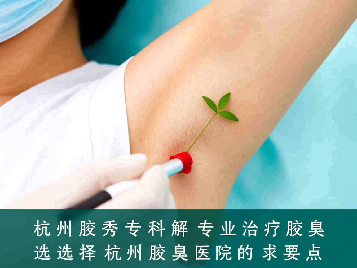 杭州腋秀专科解析，专业治疗腋臭，选择杭州腋臭医院的要点