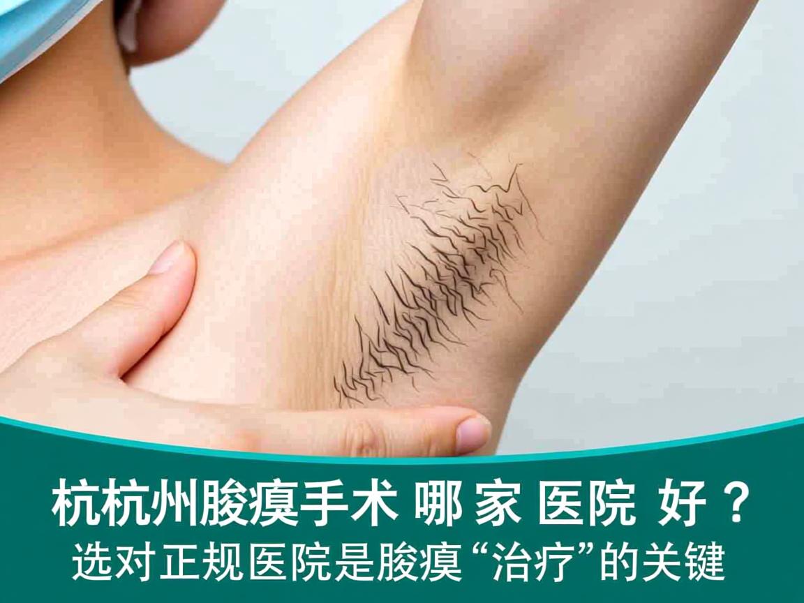 杭州腋臭手术哪家医院好？选对正规医院是腋臭治疗的关键