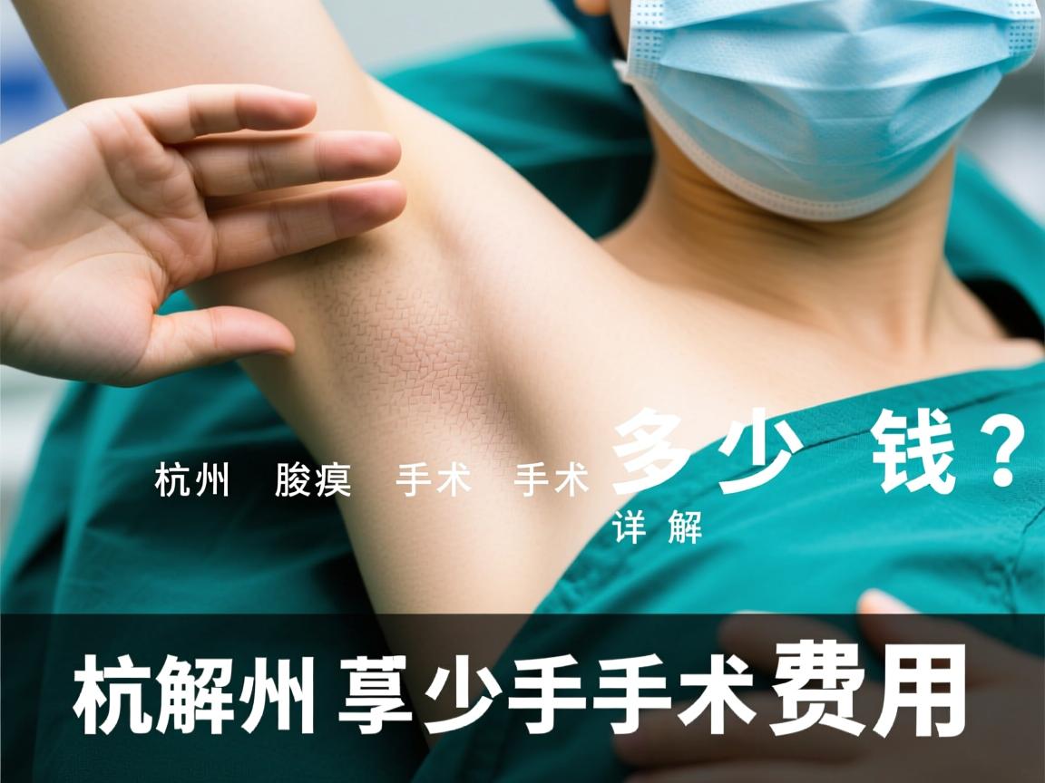 杭州腋臭手术多少钱?详解杭州腋臭手术费用 杭州腋臭手术多少钱?详解杭州腋臭手术费用