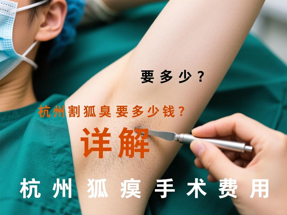 杭州割狐臭要多少钱？详解杭州狐臭手术费用