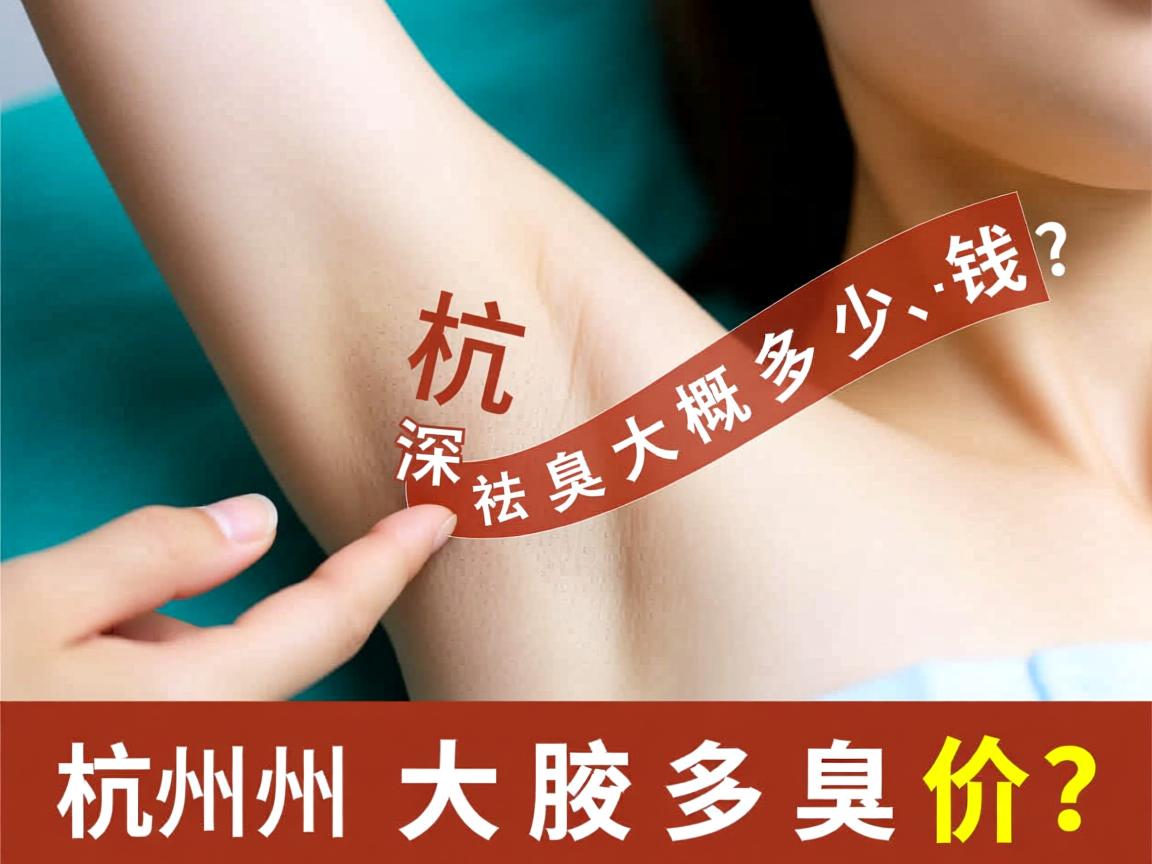 杭州祛腋臭大概多少钱？深度解析杭州祛腋臭价格