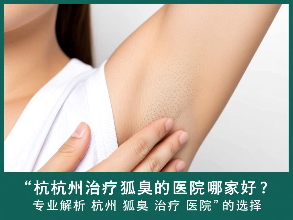 杭州治疗狐臭的医院哪家好？专业解析杭州狐臭治疗医院的选择