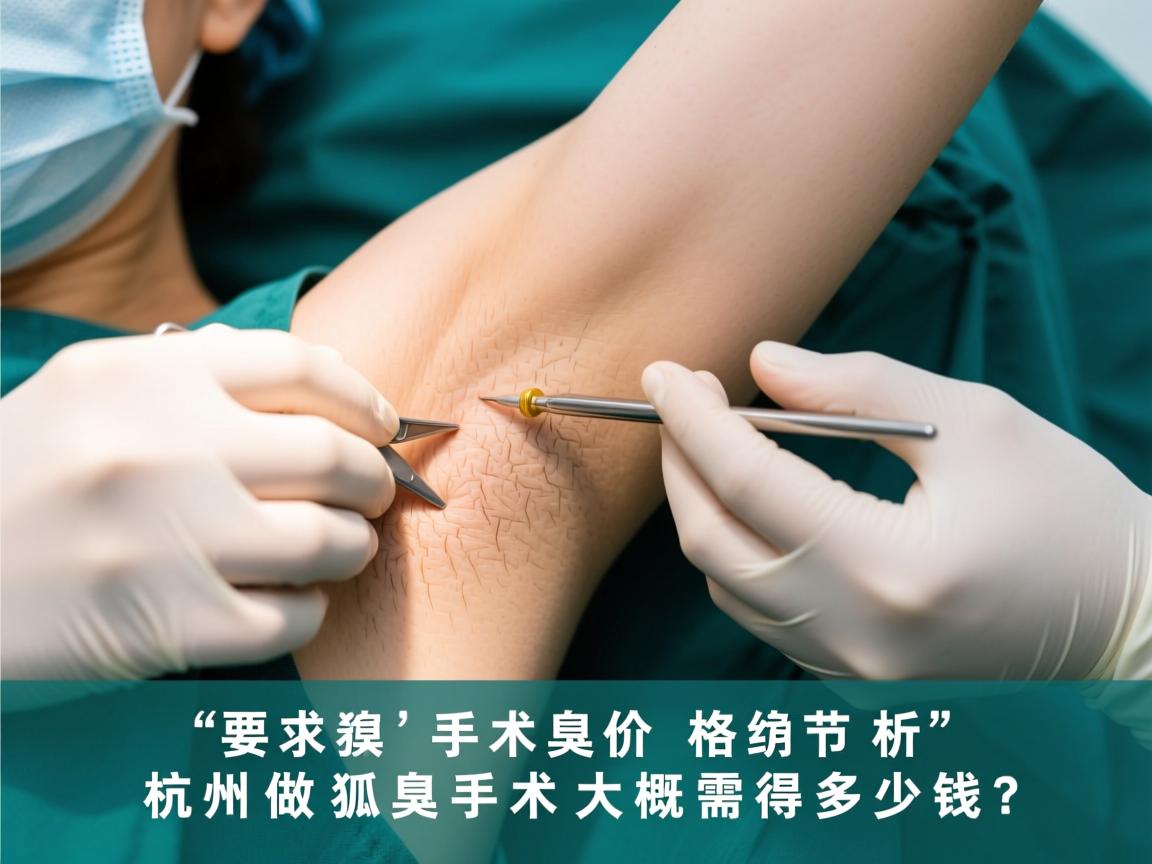 狐臭手术价格解析，杭州做狐臭手术大概需要多少钱？