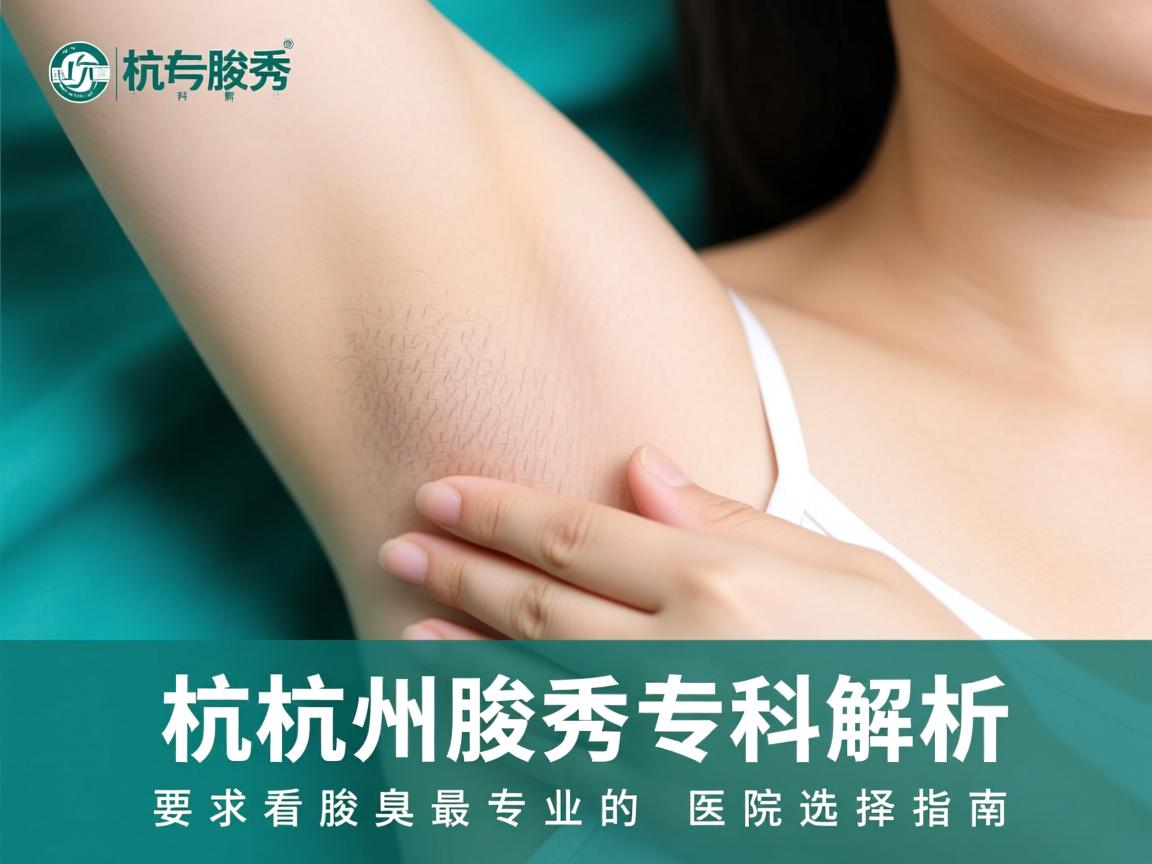 杭州腋秀专科解析，杭州看腋臭最专业的医院选择指南