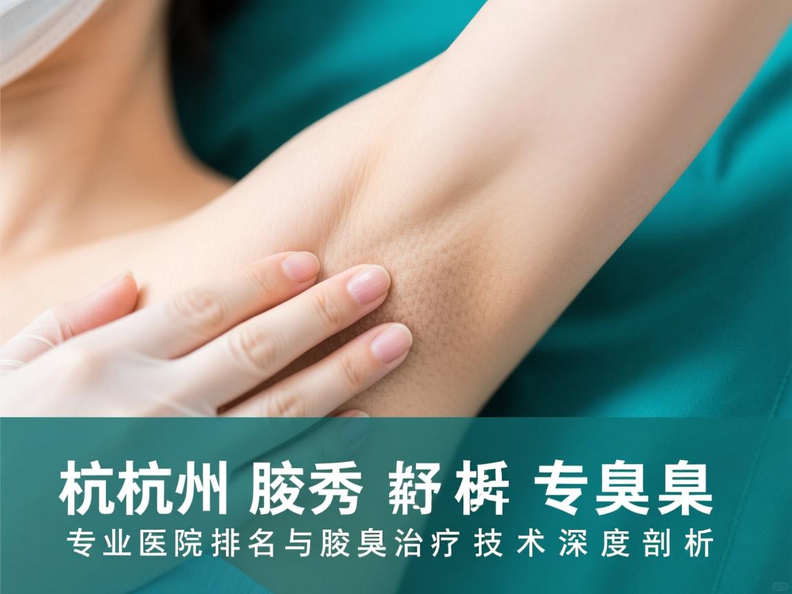 杭州腋秀解析，专业医院排名与腋臭治疗技术深度剖析