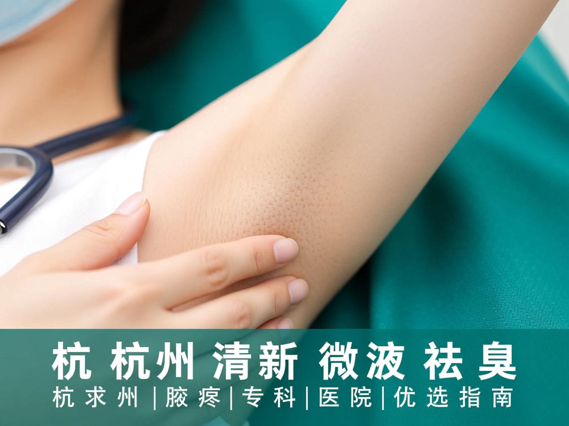 杭州清新微波祛腋臭，杭州腋臭专科医院优选指南