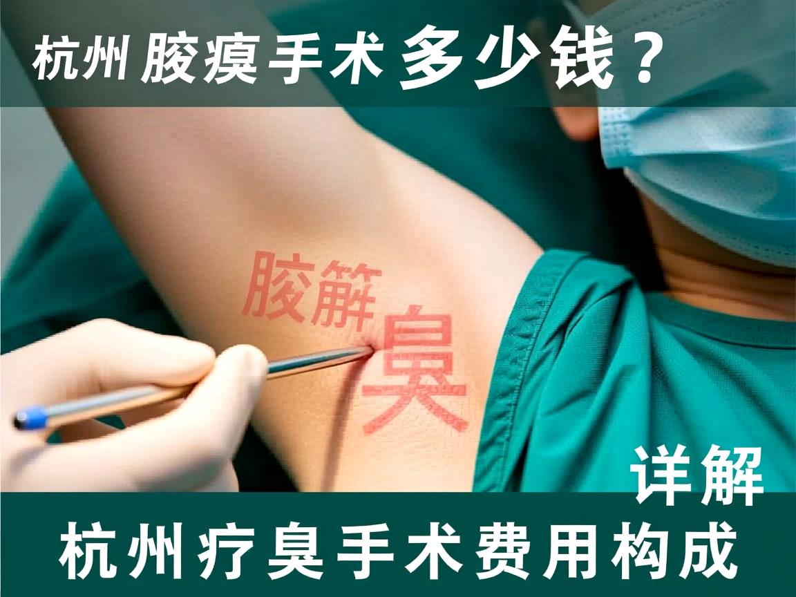 杭州腋臭手术多少钱？详解杭州腋臭手术费用构成