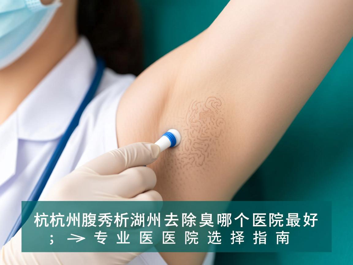 杭州腋秀解析，湖州去除腋臭哪个医院最好，专业医院选择指南