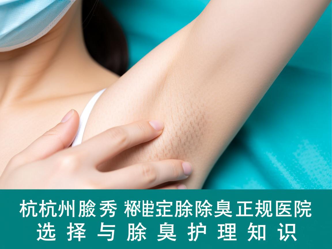 杭州腋秀解析，杭州除腋臭正规医院的选择与腋臭护理知识