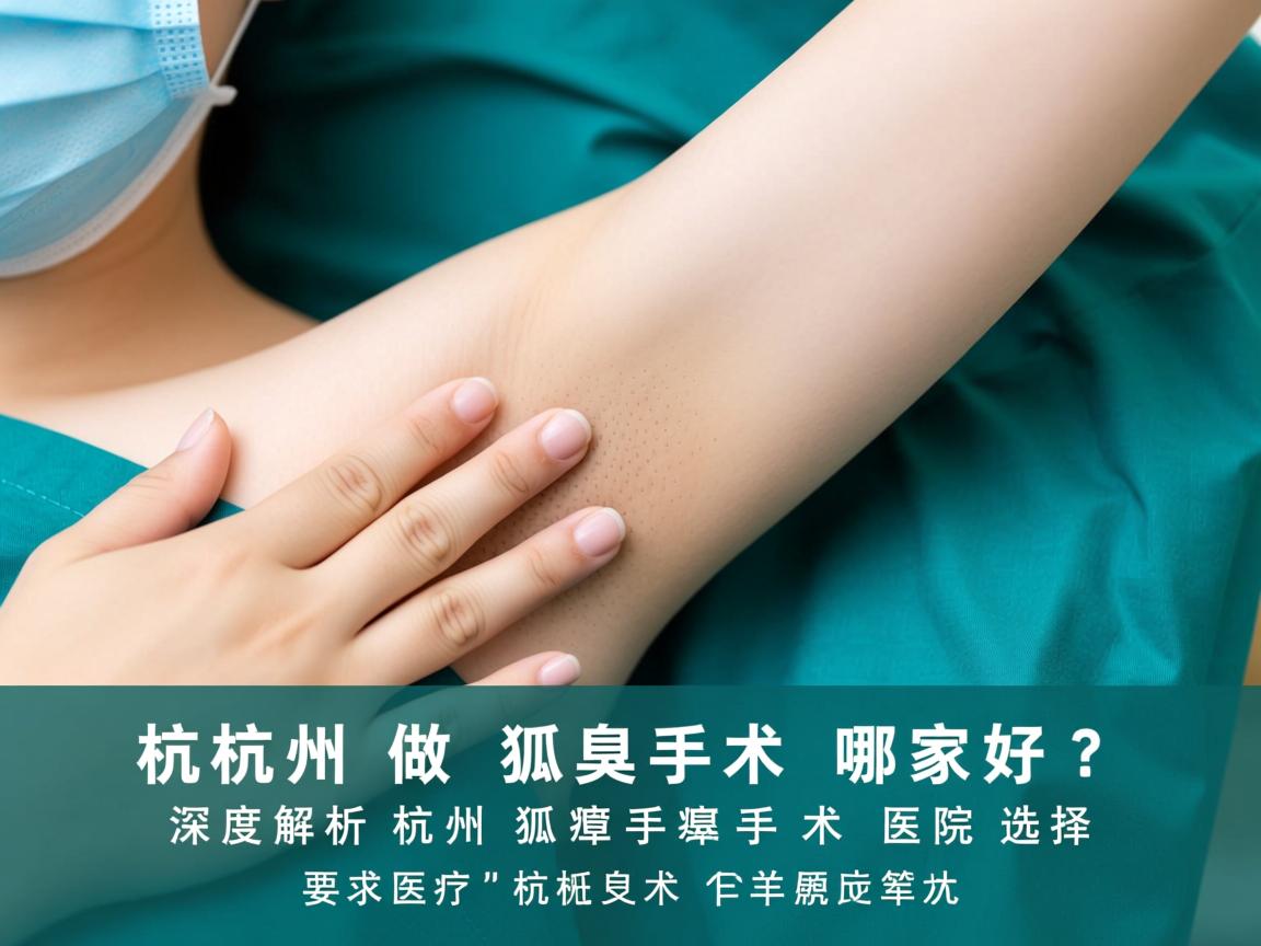杭州做狐臭手术哪家好？深度解析杭州狐臭手术医院选择