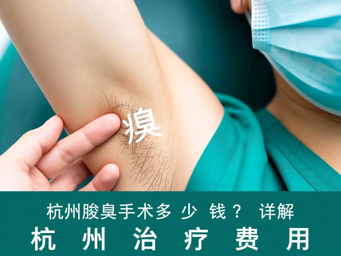 杭州腋臭手术多少钱？详解杭州腋臭治疗费用