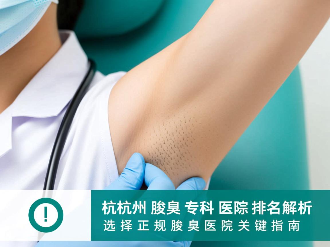 杭州腋臭专科医院排名解析，选择正规腋臭医院的关键指南