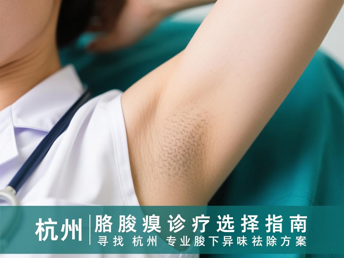 杭州腋臭诊疗选择指南，寻找杭州专业的腋下异味祛除方案