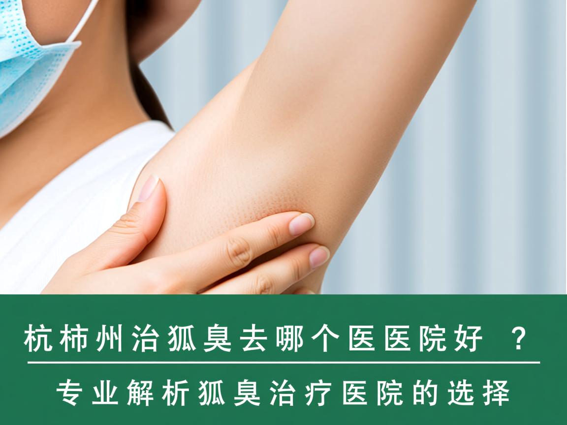 杭州治狐臭去哪个医院好？专业解析狐臭治疗医院的选择