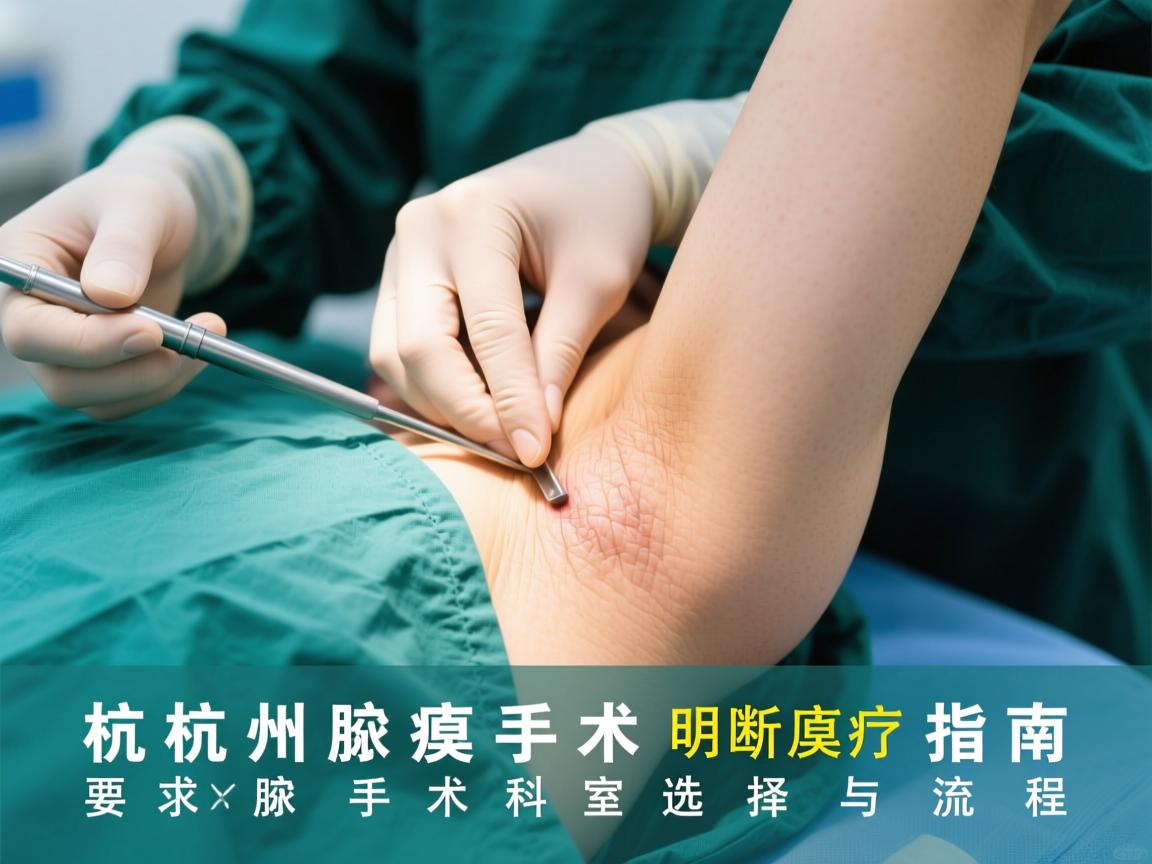 杭州腋臭手术指南，明晰腋臭手术科室选择与流程